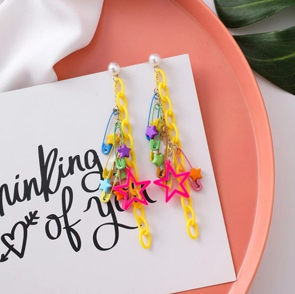 80s inspired earrings